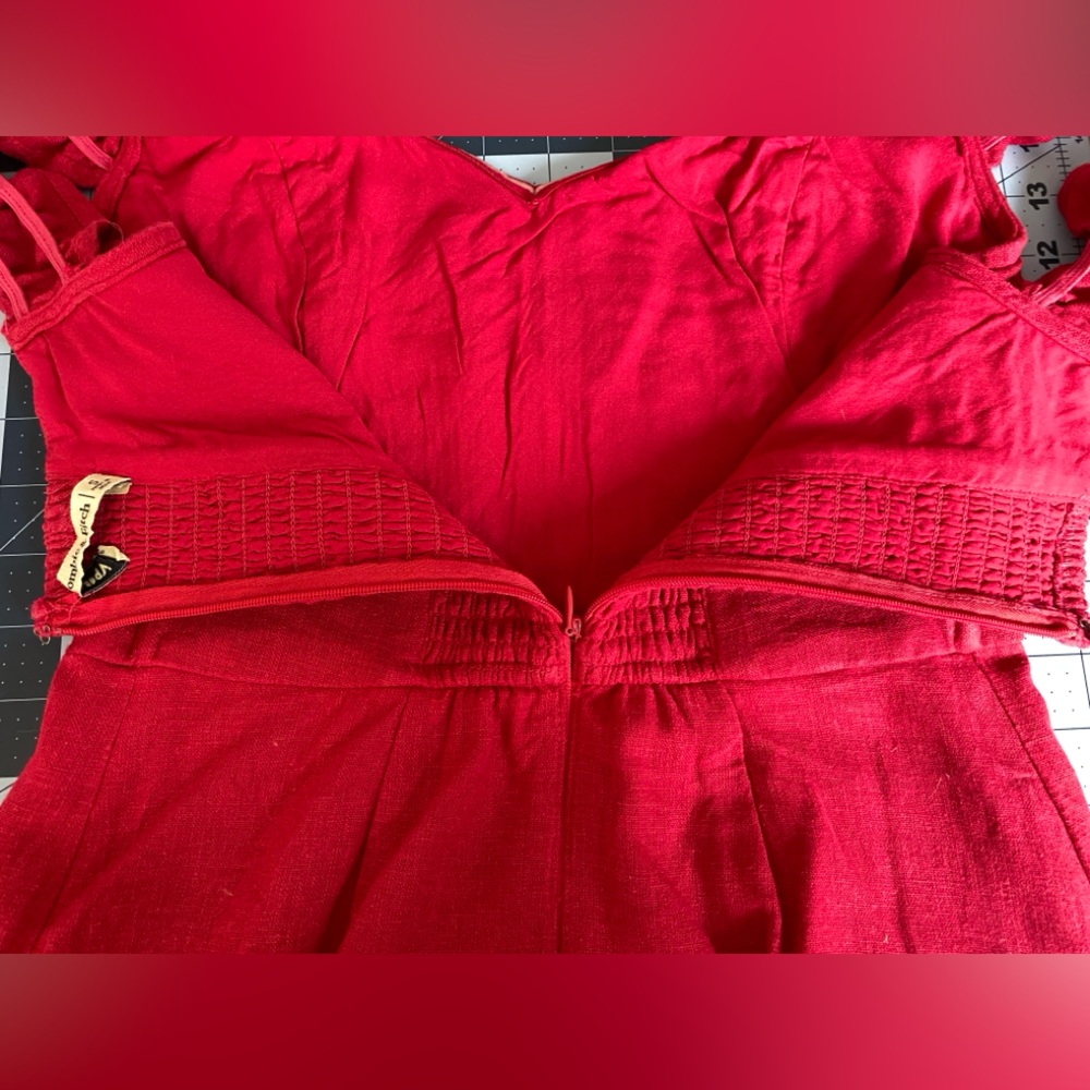 Abercrombie & Fitch Linen Blend Minidress Size S Fuchsia Pink - Picture 8 of 12